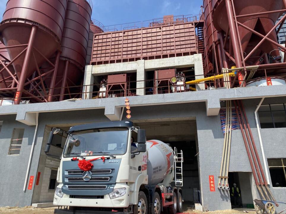 放心砼、粵構(gòu)造，第一車混凝土“新鮮出爐”